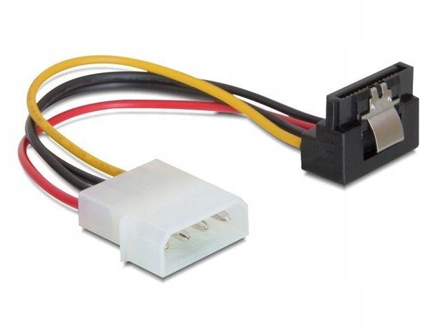 Kabel zasilający SATA Delock Molex 4-pin (M) -> SATA 15-pin (F) metalowy za