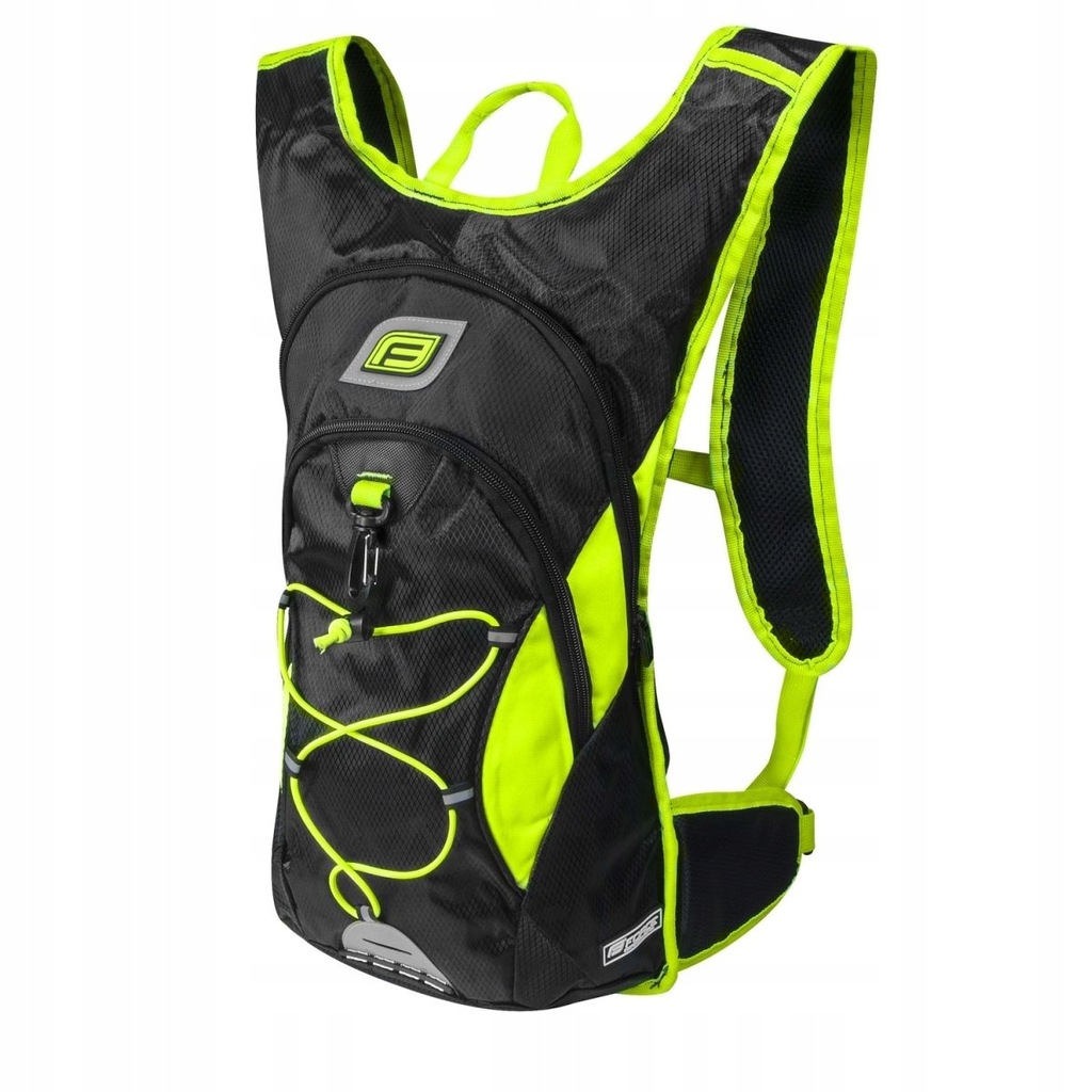 FORCE BERRY PRO plecak 12L + bukłak 2L czarny-fluo