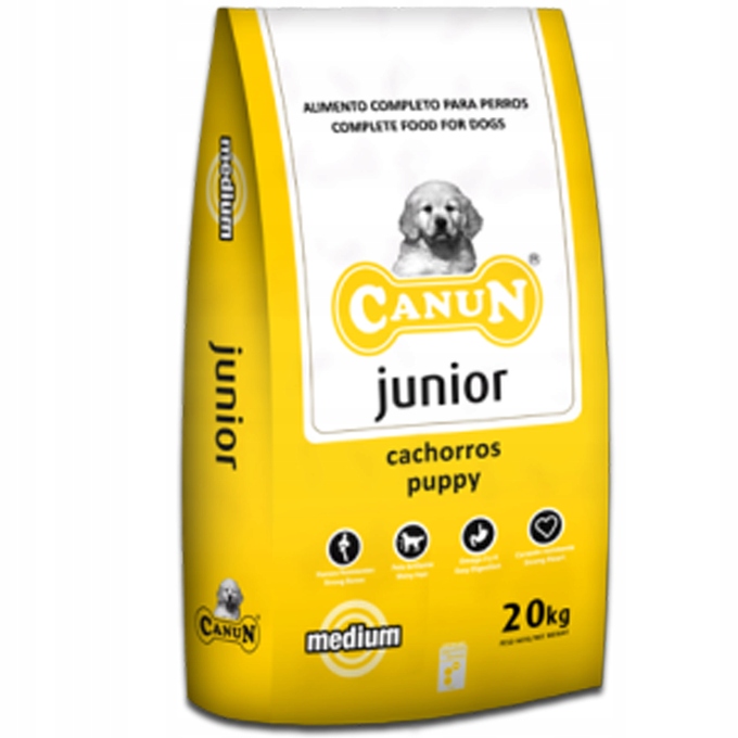 Canun Junior 20kg dla młodych psów z kurcza