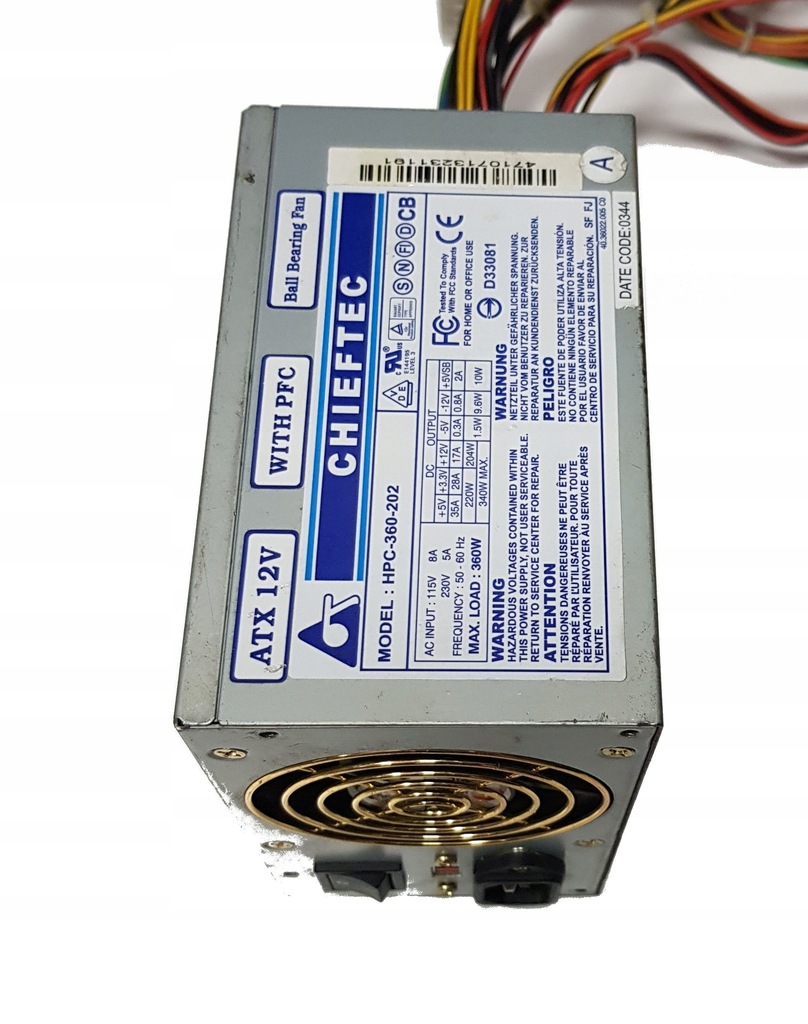 Zasilacz ATX CHIEFTEC 360 W
