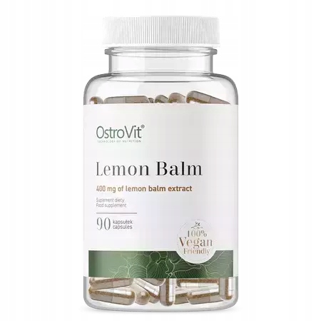 OstroVit Lemon Balm - liść Melisy VEGE 90 kapsułek