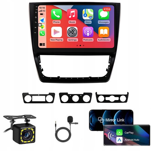 SKODA YETI 2009-2017 RADIO NAWIGACJA GPS ANDROID CARPLAY 2GB+32GB