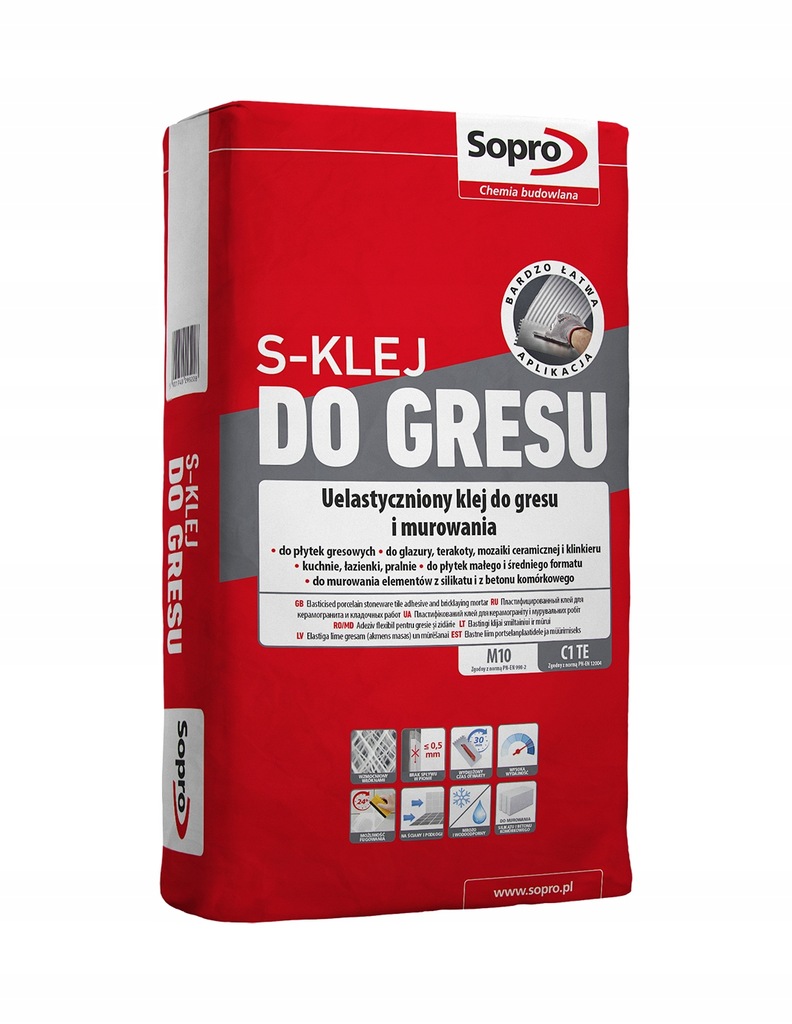 S-Klej do gresu Sopro uniwersalny Sopro 22,5 kg