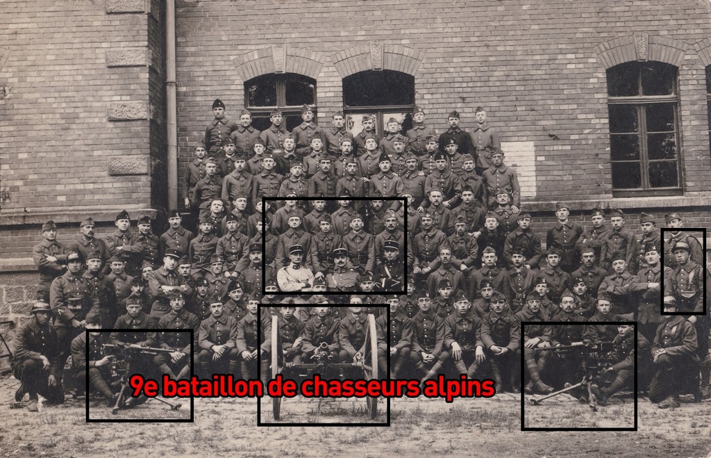 005F ŻOŁNIERZE DZIAŁO KARABIN HEŁM 9 BATALION STRZELCÓW ALPEJSKICH FRANCJA