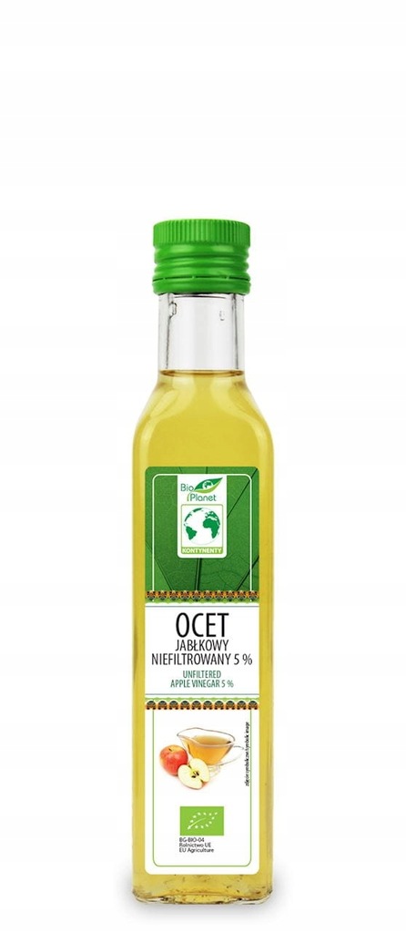 Ocet Jabłkowy Niefiltrowany BIO 5% 250 ml