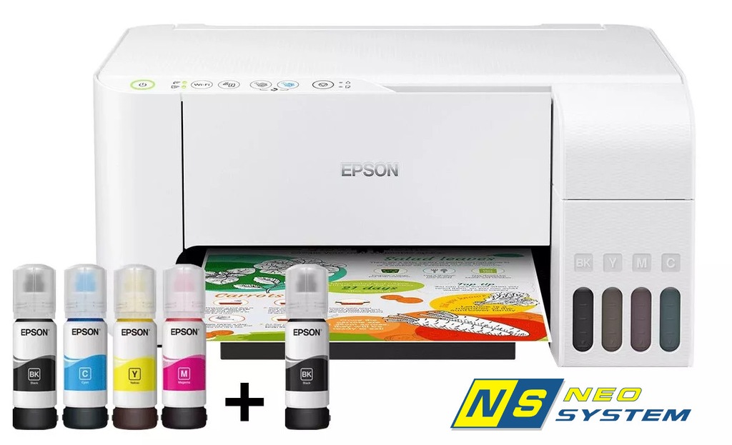 Drukarka wielofunkcyjna atrament kolor Epson L3156 - 11749043185 ...