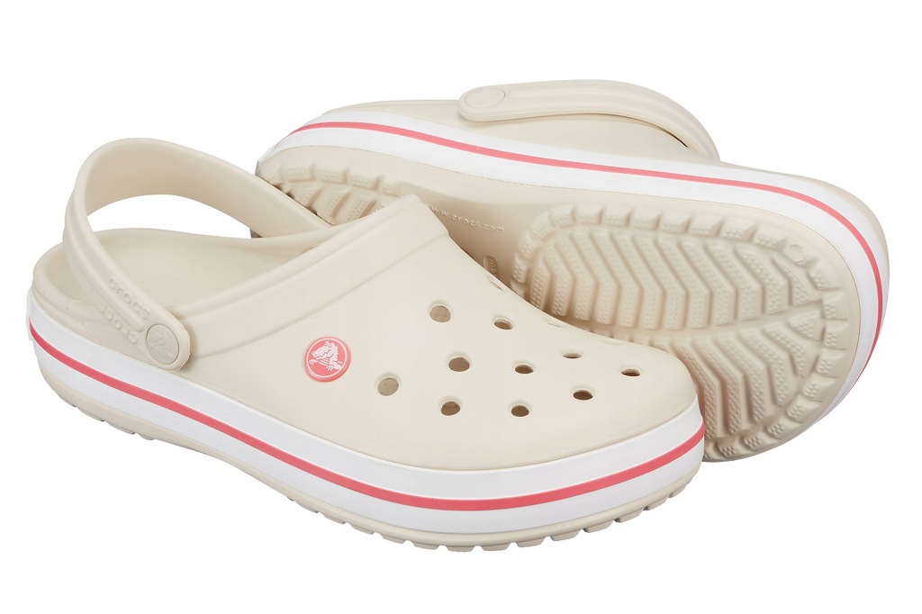 CROCS CROCBAND KREMOWE Stucco / Melon 36 | M4/W6