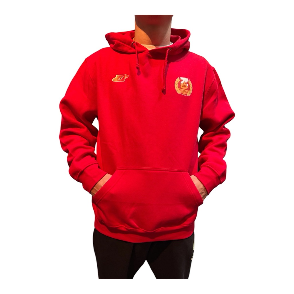 Bluza klubowa męska MKS Znicz Pruszków kangurka z kapturem rozm XL