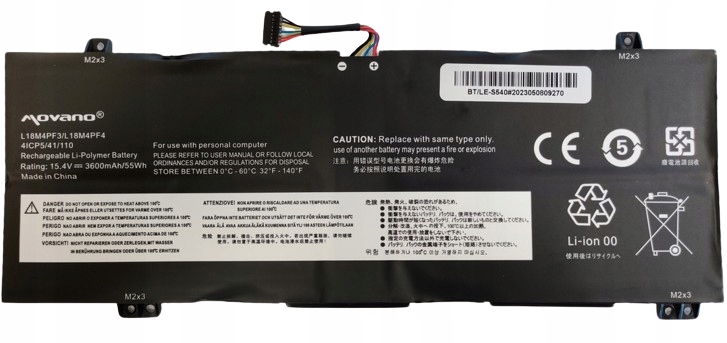 Bateria Movano do Lenovo IdeaPad S540 Xiaoxin Air 14 2019