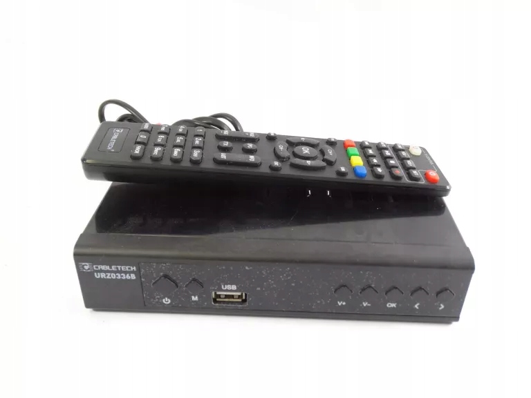 DEKODER DVBT-2 CABLETECH URZ0336B + PILOT