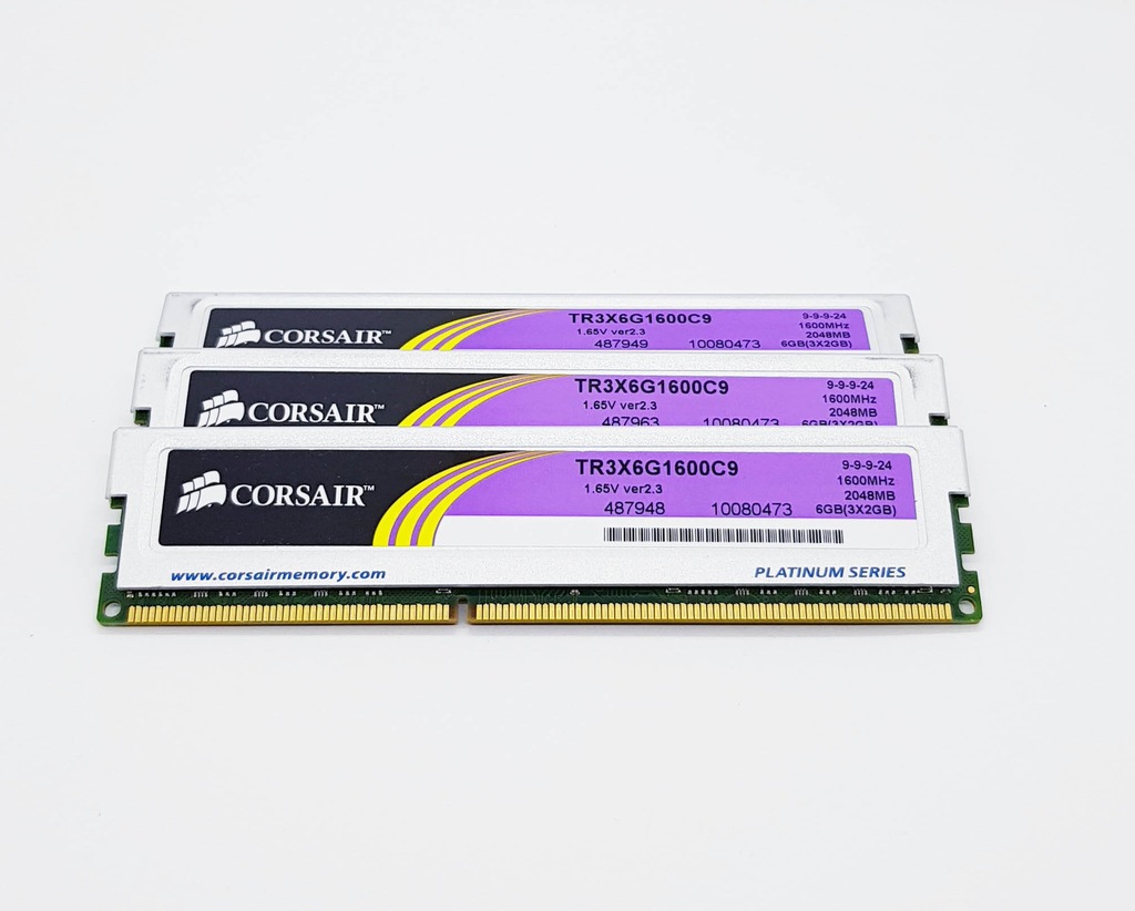 Pamięć Corsair XMS3, DDR3, 6 GB,1600MHz, CL9