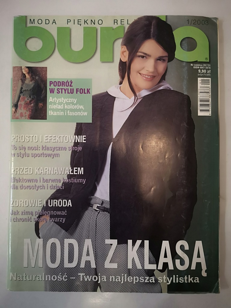 Burda 1/2003, wykroje - 12778887468 - oficjalne archiwum Allegro