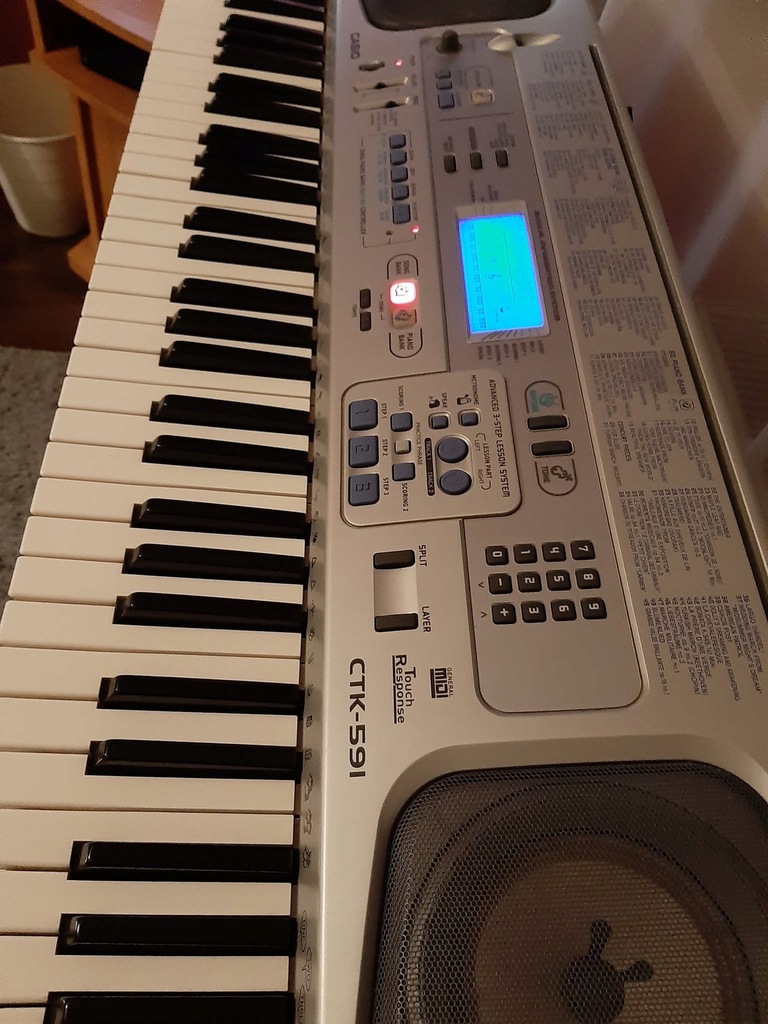 Keyboard Casio CTK591 7838443752 oficjalne archiwum Allegro