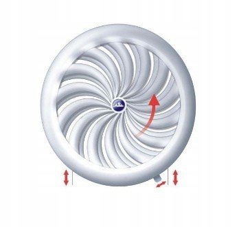 Kratka wentylacyjna CATMIN 13,2cm tworzywo biała f