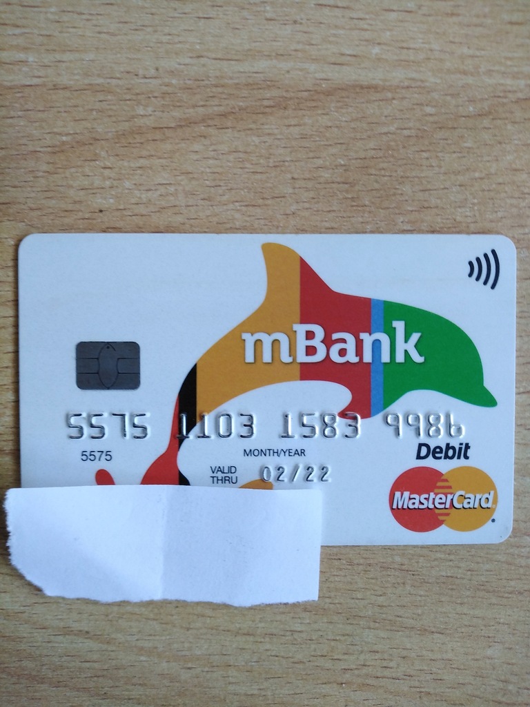 Karta bankowa nieważna mBank - wyprzedaż