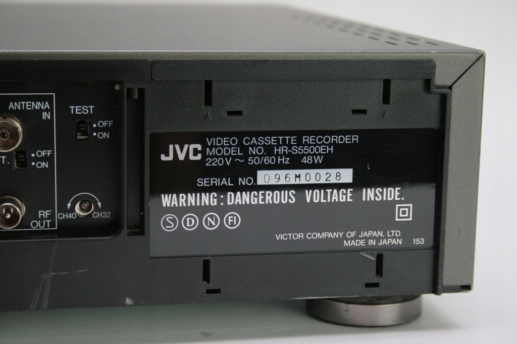 Купить Hi-Fi видеомагнитофон JVC HR-S5500EH S-VHS: отзывы, фото, характеристики в интерне-магазине Aredi.ru