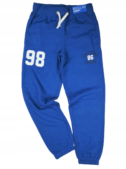 Spodnie jogger dres DRESOWE 134 niebieskie CUBUS