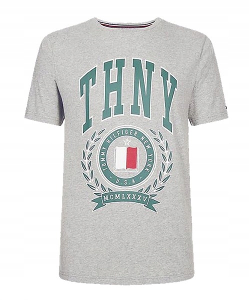 T-Shirt męski Tommy Hilfiger Print tee Szary