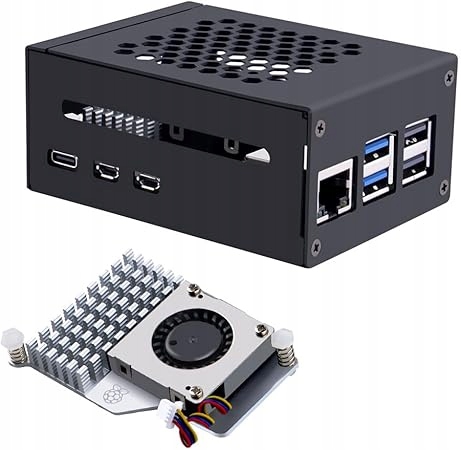 GeeekPi Raspberry Pi 5 PCIe M.2 NVMe SSD METALOWA Obudowa i chłodnica