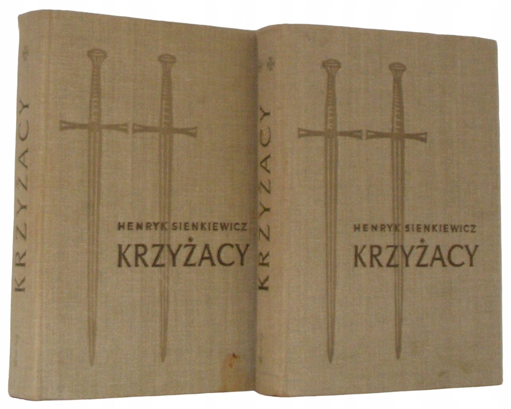 KRZYŻACY - Henryk Sienkiewicz DRZEWORYTY TOEPFER TWARDE KOMPLET BDB