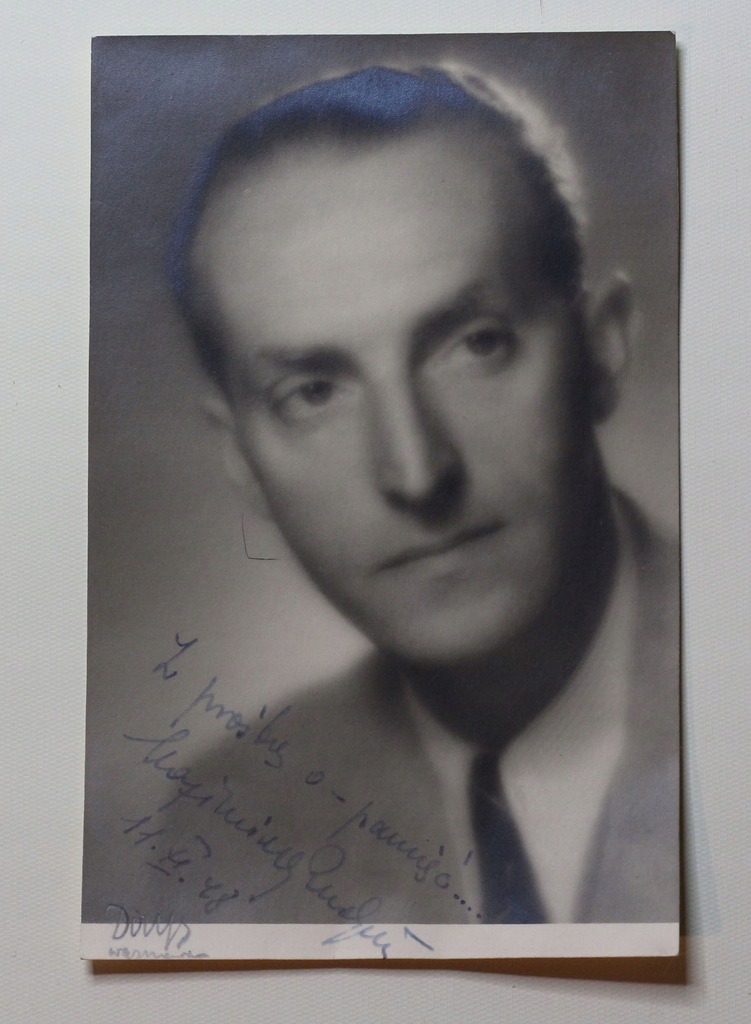 Zdjęcie z autografem Kazimierz Rudzki