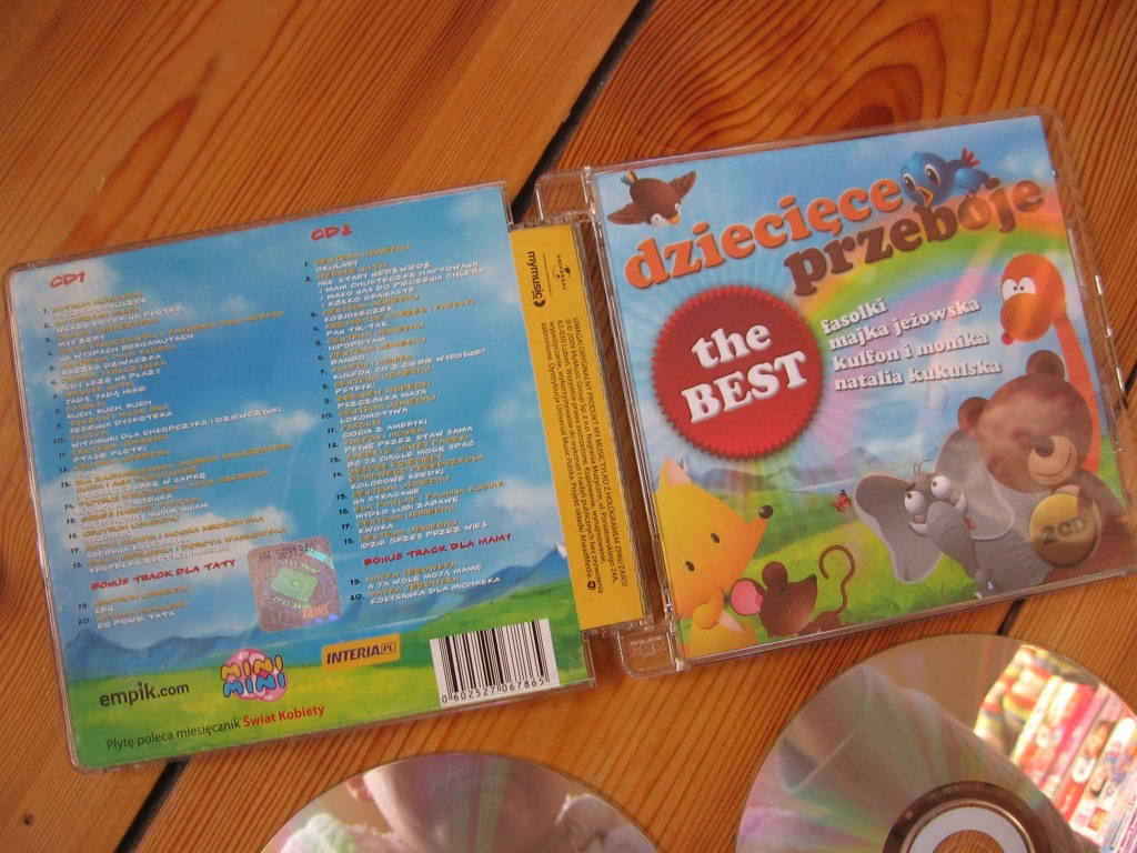 DZIECIĘCE PRZEBOJE THE BEST 2CD 40 piosenek