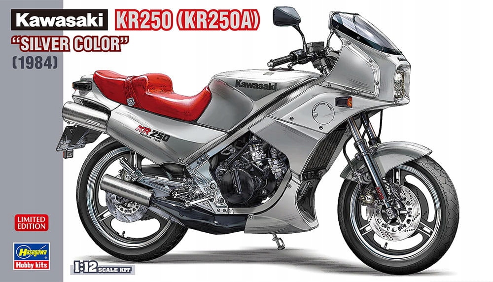 Kawasaki KR250 (KR250A) (Silver) 1:12 Hasegawa 217