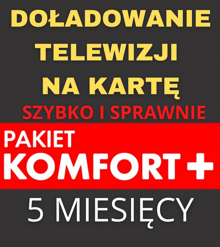 DOŁADOWANIE TNK PAKIET KOMFORT 5 MIESIĘCY 1m PBO