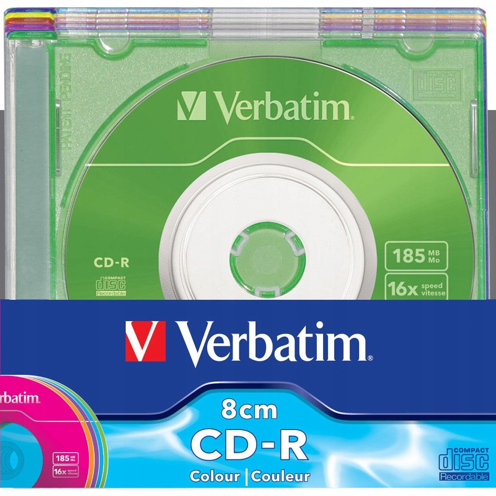VERBATIM płyty CD-R 210MB 8cm 24x 5szt Colour
