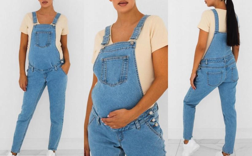 L35226 A06 MISSGUIDED MATERNITY OGRODNICZKI JEANS