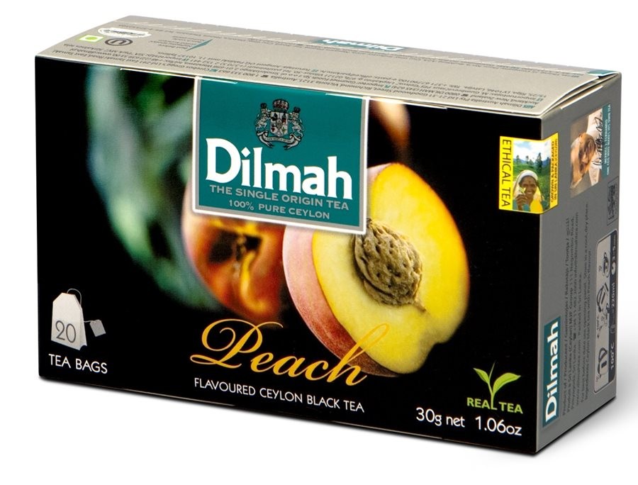 Dilmah Peach herbata ekspresowa 20 torebek FV