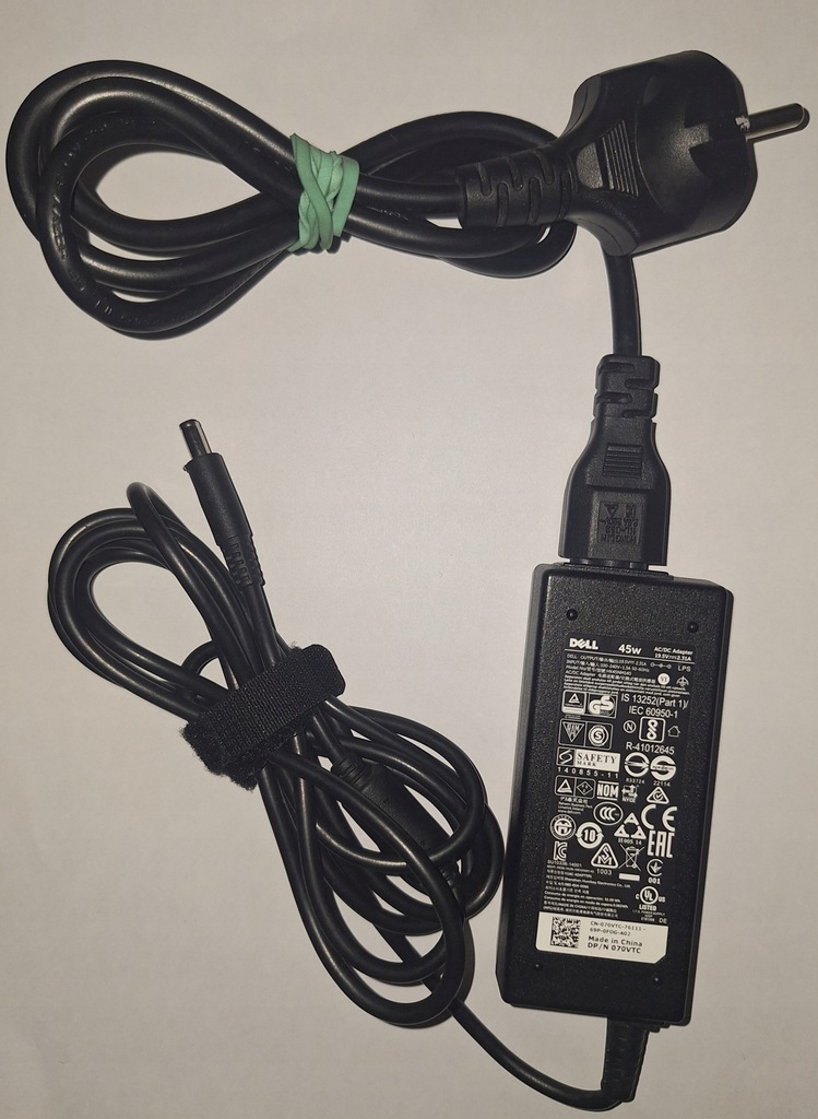 Zasilacz dell HK-45NM140 45w i kabel zasilający