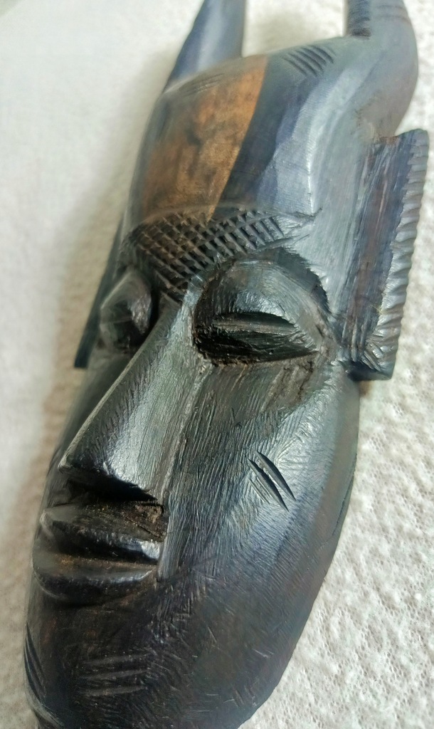 drewniana Maska afrykanska afryka zach szaman EE88