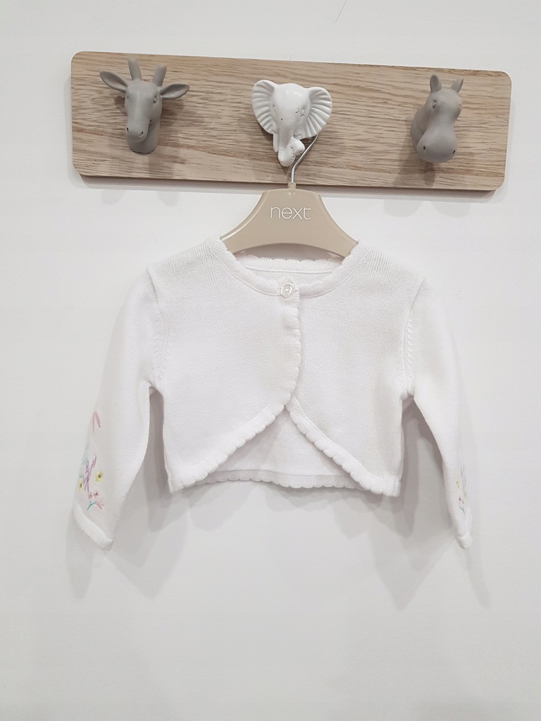 MATALAN niemowlęce bolerko rozpinany sweterek 62cm