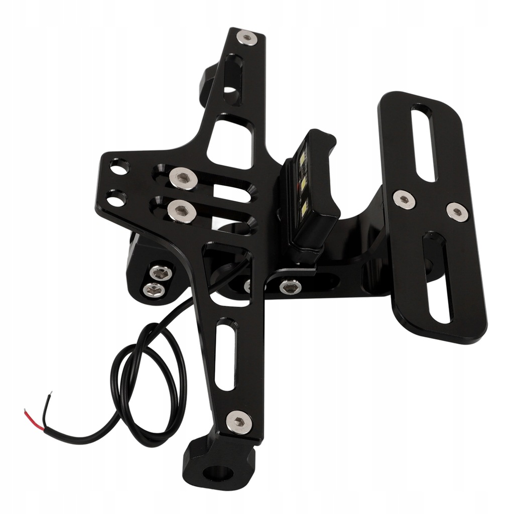 RAMKA LED NA TABLICĘ REJESTRACYJNĄ DO MOTOCYKLI STYLOWY UCHWYT