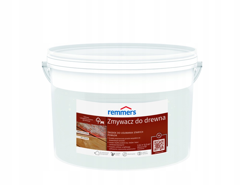 Zmywacz do drewna Remmers ze szczotką 2,5 l