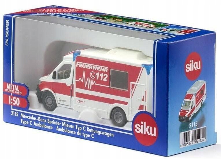 SIKU SUPER - MERCEDES-BENZ SPRINTER AMBULANS S2115