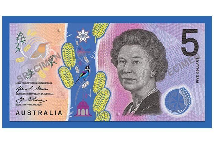 Australia - nowy 5 dolarowy banknot polimer