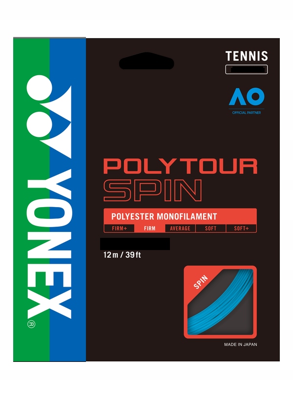 Yonex POLY TOUR SPIN (ROZMIAR: 1,25 mm) - Blue