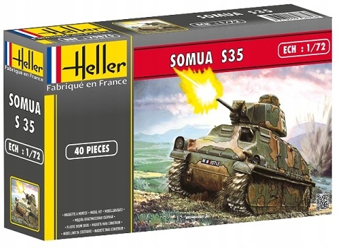 Francuski Czołg Somua S35 model Heller 1:72