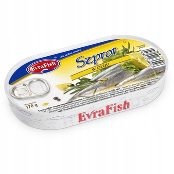 EVRAFISH szprot w oleju 170 g