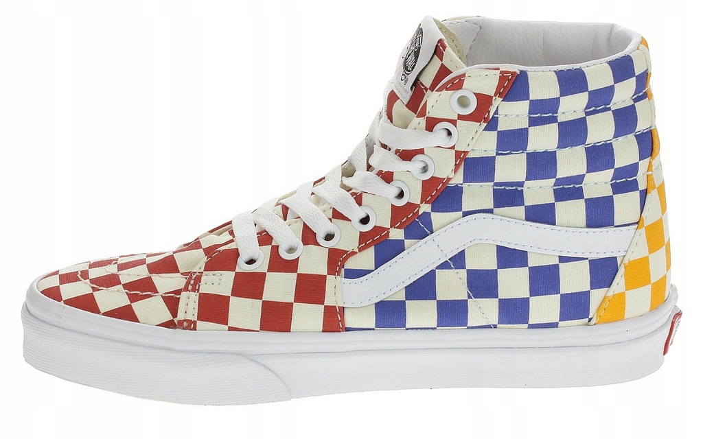buty Vans Sk8Hi Checkerboard/Multi/True White 8180295349