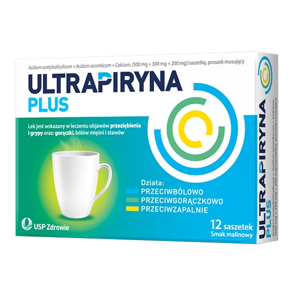 Ultrapiryna Plus, przeciwbólowy, saszetki, 12 szt.