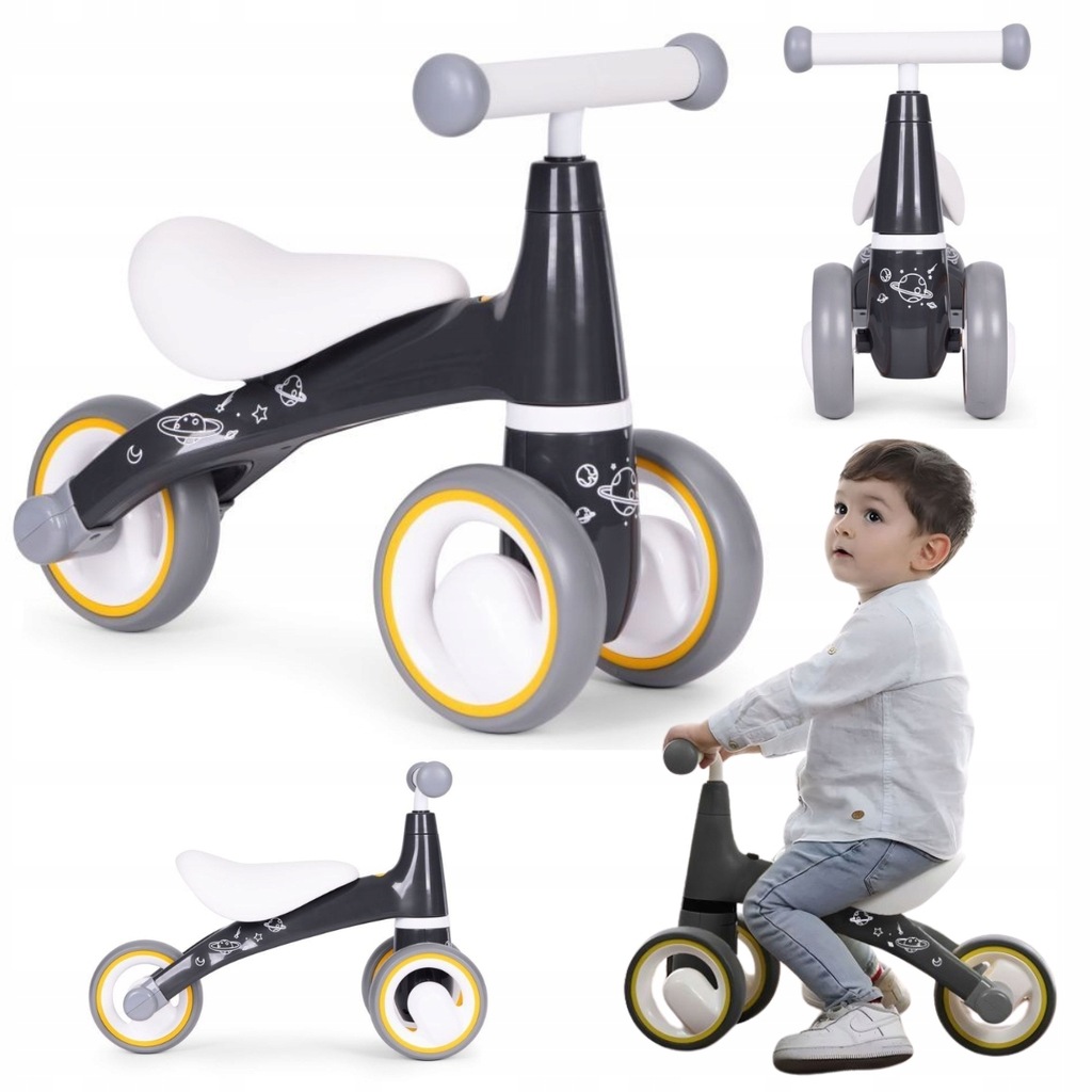 ROWEREK BIEGOWY DLA DZIECI KOŁA "EVA" MOTYW KOSMICZNY - ECOTOYS