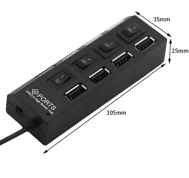 Купить USB-концентратор 4-портовый разветвитель USB 2.0 разветвитель: отзывы, фото, характеристики в интерне-магазине Aredi.ru