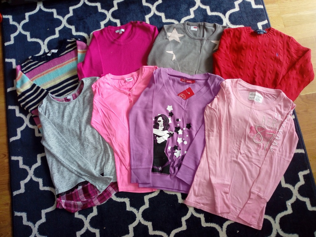 Zestaw 8 sweterków i bluzek: Ralph Lauren, H&M