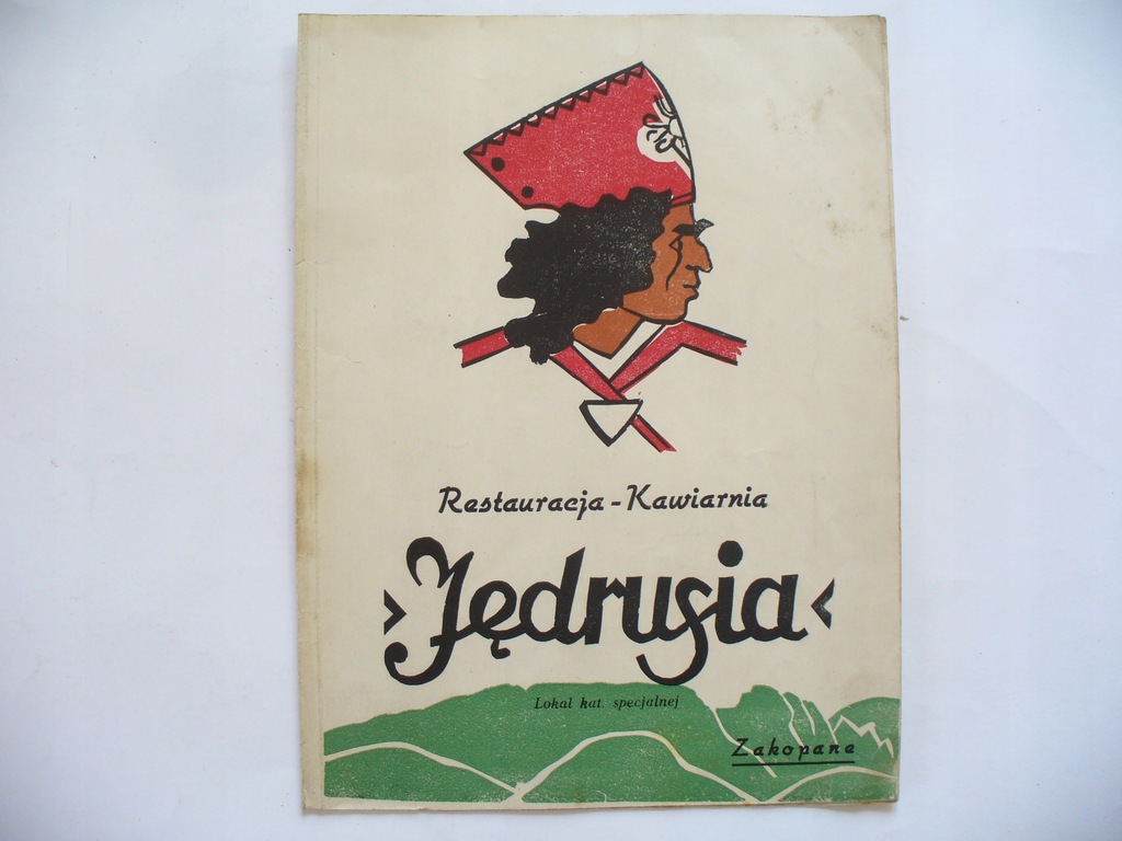 „Jędruś” - Zakopane- restauracja – menu - 1954 r.