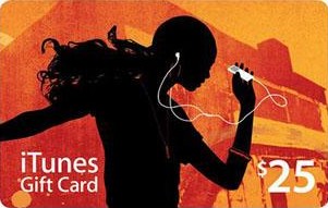 $25 iTunes Apple Gift Card-SKAN KARTY