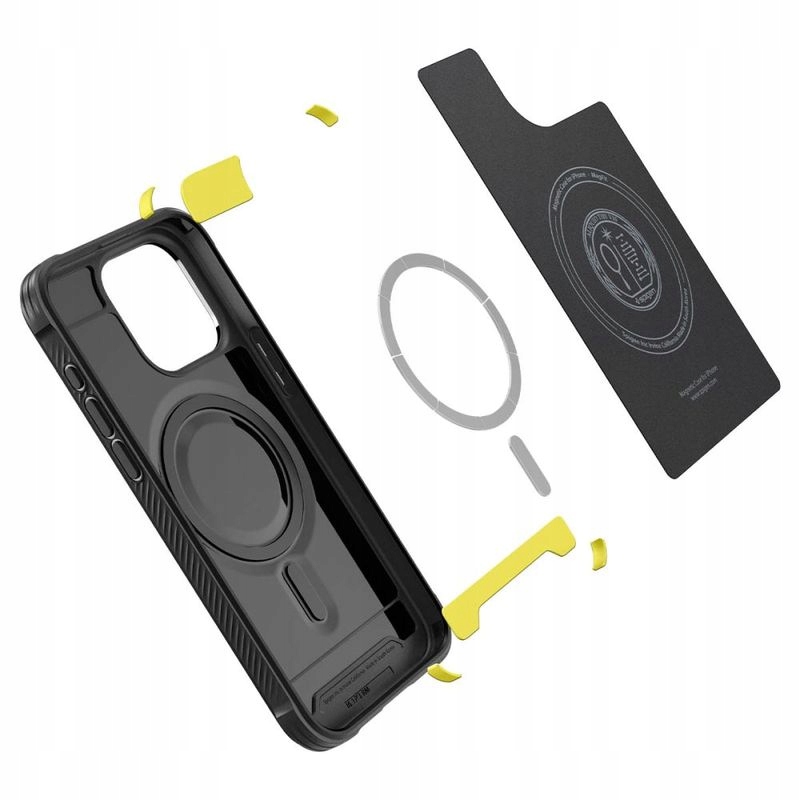 SPIGEN RUGGED ARMOR MAGFIT IPHONE 15 PRO MATTE BLACK