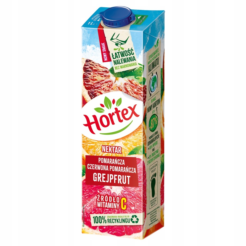 Hortex Nektar pomarańcza czerwona pomarańcza grejp